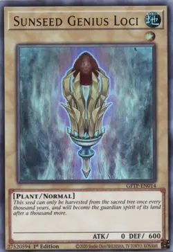Yugioh - Sunseed Genius Loci - Ultra Rare - GFTP-EN014 - NM - English - Image 1