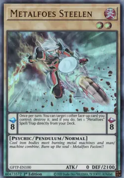 Yugioh - Metalfoes Steelen - Ultra Rare - GFTP-EN100 - NM - English - Image 1