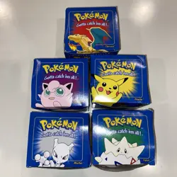 1999 Burger King Pokemon Gold Plated Cards Set Of 5 W/pokeballs/certificates/box - Image 1