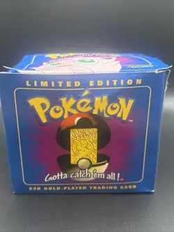 Jigglypuff Pokemon 23K Gold Plated Trading Card 1999 Burger King Limited Edition - Image 1