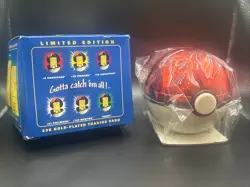 Pokemon 23k Gold Plated Togepi Trading Card 1999 Burger King Pokeball SEALED - Image 1