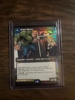 Eddie Brock Venom Lethal Protector Borderless FOIL 0224 Spiderman Magic MTG Card - Image 2