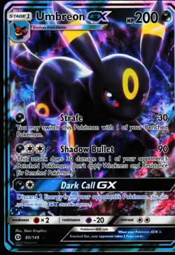Pokemon Card - Umbreon GX SM Base Set 80/149 Ultra Rare NM-MINT 🔥🔥🔥 - Image 4
