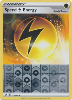 Speed Energy 173/192 Reverse Holo Rebel Clash Pokemon Card NM - Image 1