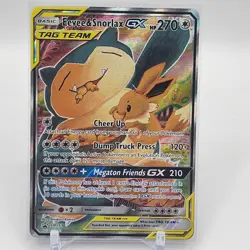 Eevee & Snorlax GX - SM169 - Black Star Promo - Pokemon Card - NM/M - Image 1