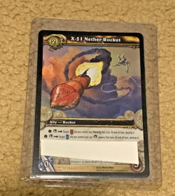 World of Warcraft X-51 Nether-Rocket - Loot Card - Scratched / used code - Image 1