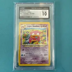 Pokemon Neo Destiny Light Slowbro 51/105 Card CGC 10 Gem Mint - Image 3