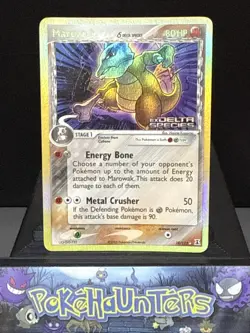 Pokemon Card Marowak 10/113 Rare Reverse Holo STAMPED Ex Delta Species Played - Image 1