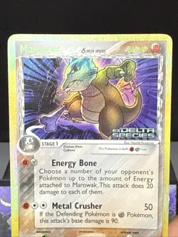 Pokemon Card Marowak 10/113 Rare Reverse Holo STAMPED Ex Delta Species Played - Image 2
