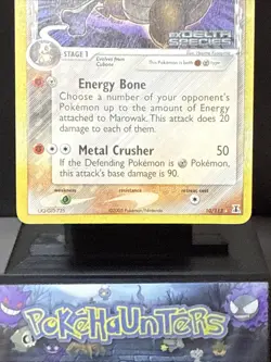 Pokemon Card Marowak 10/113 Rare Reverse Holo STAMPED Ex Delta Species Played - Image 3