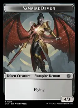 1x Vampire Demon - Token NM Eng MTG - Lost Caverns of Ixalan - Image 1