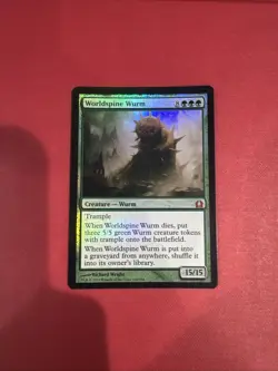 Worldspine Wurm Mtg FOIL Return To Ravnica Lp Light Play - Image 1