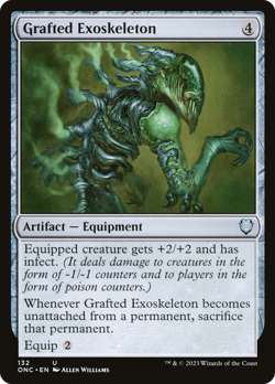 Grafted Exoskeleton Phyrexia: All Will Be One Commander HEAVILY PLD - Image 1
