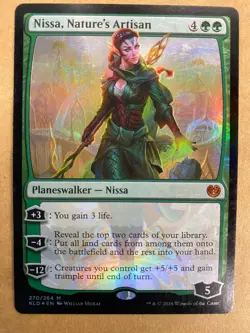 MTG 1x FOIL Nissa, Nature's Artisan # 270 Kaladesh Magic the Gathering x1 NM - Image 1