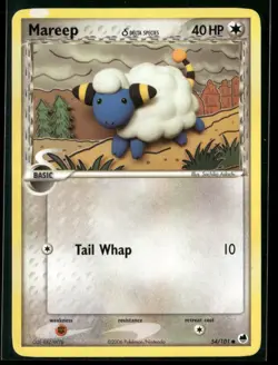 Pokemon Dragon Frontiers #54/101 Mareep (Delta Species) Common, MP - Image 1