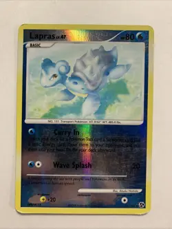 Pokemon Great Encounters Lapras Reverse Holo Card 21/106 - Image 1