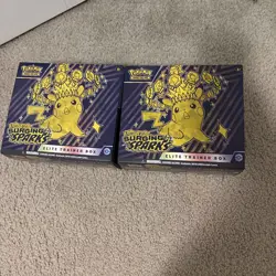 2 Surging Sparks ETB Open No Packs No Promo W/accessories Pokemon - Image 1
