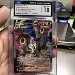 Pokemon Umbreon VMax Brilliant Stars Trainer Gallery CGC 10 - Image 1