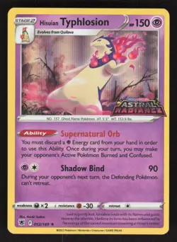 2022 MISCELLANEOUS & PRODUCTS HISUIAN TYPHLOSION 052/189 PROMO GAMESTOP - Image 1
