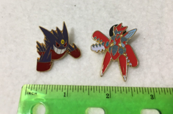 Lot of 2 Official Pokemon Collector Pins - Scizor & Mega Gengar, excellent cond. - Image 2
