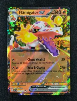 Carte Pokemon : Flamigator Ex Ultra Rare 2023 Evolutions A Paldea 037/193 NM FR - Image 1