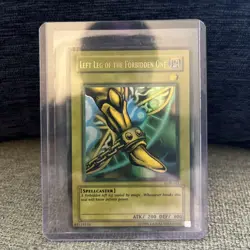 Yu-Gi-Oh! Left Leg of the Forbidden One LOB-121 Ultra Rare Max Faded Misprint NM - Image 2
