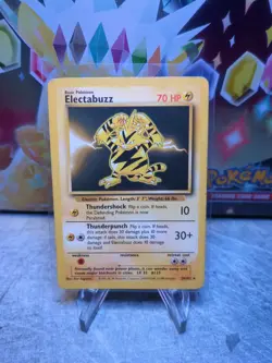 Pokemon Card Unlimited Edition Rare Non Holo Base Set 1999 Electabuzz 20/102... - Image 1
