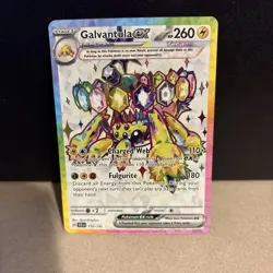 Pokemon Galvantula EX TCG Stellar Crown Ultra Rare Card 159/142 NM/M Condition - Image 1