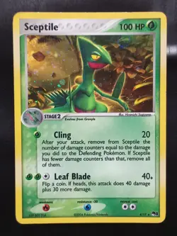 Sceptile Holo Pokemon TCG Card 4/17 Pop Series 1 - Image 2