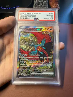 PSA 10 ROARING MOON ex SAR 218/187 SV8a Terastal Festival Pokemon Card JP 2024 - Image 1