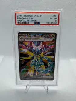 PSA 10 Dragapult ex SAR 221/187 SV8a Terastal Festival Pokemon Card Japanese TCG - Image 1