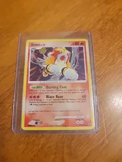 Pokemon Entei Card TCG 4/132 Secret Wonders Cracked Ice Holo Rare LP Condition - Image 1