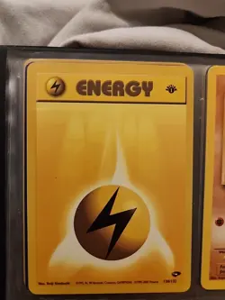 Pokemon TCG Lightning Energy Gym Challenge 1st Edition Common Card 130/132 - Image 1