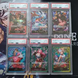 6Seq PSA 10 One Piece Card Start Deck 23 - 28 Leader Luffy Shanks Yamato etc.. - Image 2