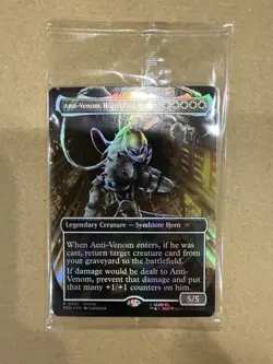 Marvel Legends Magic the Gathering Horrific Healer Agent Anti Venom Card New - Image 1