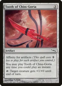 1x Tooth of Chiss-Goria NM Eng MTG - Mirrodin - Image 1