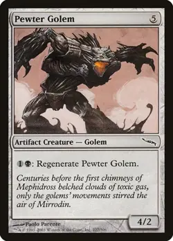 1x Pewter Golem NM Eng MTG - Mirrodin - Image 1