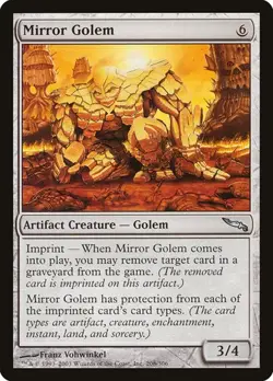 1x Mirror Golem NM Eng MTG - Mirrodin - Image 1