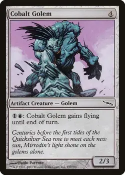 1x Cobalt Golem NM Eng MTG - Mirrodin - Image 1