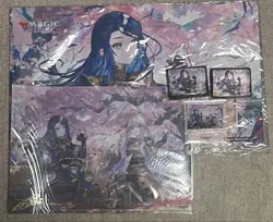 Mtg The Wandering Emperor Cherry Blossom Viewing Campaign Narset Playmat Sleeve - Image 1