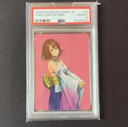 Psa10 Japanese Spira'S Hope Yuna Art Card Mtg Ff - Image 1