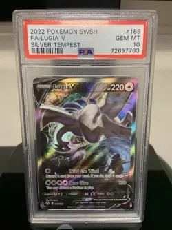Pokemon 2022 Lugia V 186/195 Alt Art Silver Tempest PSA 10 GEM MINT! - Image 1