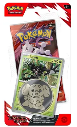 Pokemon TCG: Scarlet & Violet - Destined Rivals Checklane Blister - Zarude - Image 1