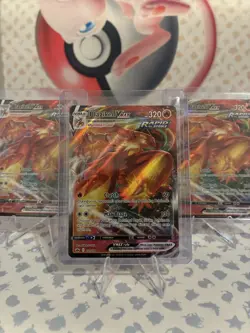 Blaziken VMAX Rapid Strike set of 3 Pokemon cards - Image 1