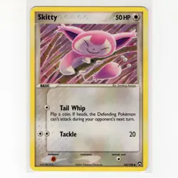 Pokemon TCG Skitty 62/108 EX Power Keepers Regular Common Card EN-MP 2007 - Image 1