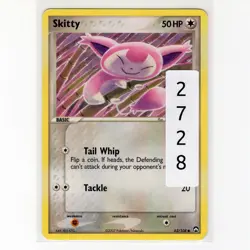 Pokemon TCG Skitty 62/108 EX Power Keepers Regular Common Card EN-MP 2007 - Image 3