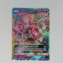 Mewtwo GX SM196 Sun & Moon Black Star Promo Detective Pikachu Pokemon TCG Card - Image 1