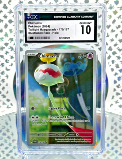 CGC 10 Chimecho 179 Twilight Masquerade Secret Illustration Rare Pokemon Card - Image 1