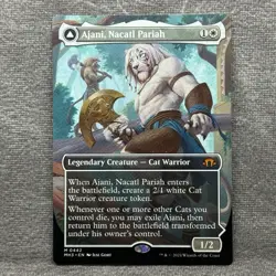 Ajani, Nacatl Pariah - Modern Horizons 3 (MH3) #442 NM Borderless MTG - Image 1