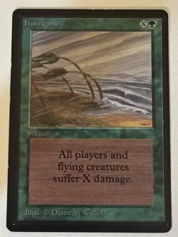 Magic the Gathering MTG Beta Hurricane LP (Beta Bob) - Image 1